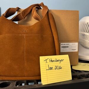 Portland Leather Premium Large Madison Shoulder bag, color Suede Jackson